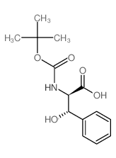 BOC-苏-Β-苯基丝氨酸结构式