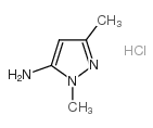 1,3-二甲基-1H-吡唑-5-胺盐酸盐结构式