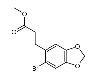 methyl 3-(6-bromo-1,3-benzodioxol-5-yl)propanoate Structure