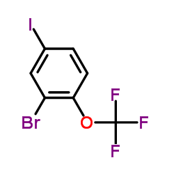 2-溴-4-碘-三氟甲氧基苯结构式