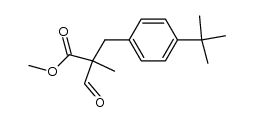 methyl 2-formyl-2-p-tert.butyl-benzyl-propionate结构式
