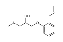 dl-1-(2-Allylphenoxy)-2-hydroxy-3-dimethylaminopropane Structure
