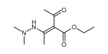 (E) acetyl-2,N,N-dimethylhydrazino-3 butene-2 oate d'ethyle结构式