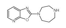2-(1,4-二氮杂环庚烷-1-基)[1,3]噁唑并[5,4-b]吡啶结构式