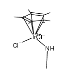 [Ir(pentamethylcyclopentadienyl)Cl2(methylamine)]结构式