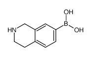 B-(1,2,3,4-四氢-7-异喹啉)硼酸结构式