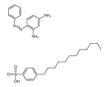 4-dodecylbenzenesulfonic acid,4-phenyldiazenylbenzene-1,3-diamine Structure