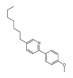 5-heptyl-2-(4-methoxyphenyl)pyridine Structure