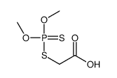 [(Dimethoxyphosphinothioyl)thio]acetic acid Structure