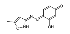 3-hydroxy-4-[(5-methyl-1,2-oxazol-3-yl)hydrazinylidene]cyclohexa-2,5-dien-1-one Structure