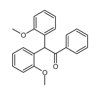 2,2-bis(2-methoxyphenyl)-1-phenylethanone结构式