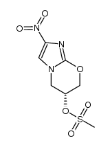 (R)-6,7-dihydro-2-nitro-5H-imidazo[2,1-b][1,3]oxazin-6-yl methanesulfonate结构式