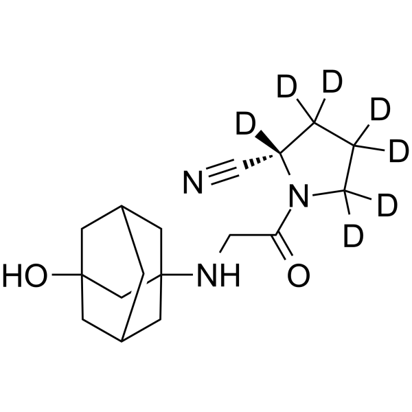 Vildagliptin-d7 Structure