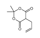 2,2-dimethyl-5-prop-2-enyl-1,3-dioxane-4,6-dione结构式
