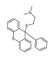N,N-dimethyl-2-(9-phenylthioxanthen-9-yl)sulfanylethanamine Structure