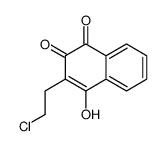 3-(2-chloroethyl)-4-hydroxynaphthalene-1,2-dione Structure