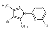 2-(4-溴-3,5-二甲基吡唑-1-基)-6-氯吡啶结构式