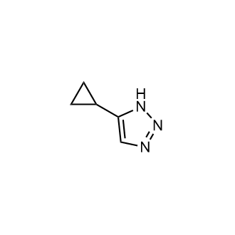 5-环丙基-1H-1,2,3-三唑结构式