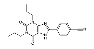 1,3-dipropyl-8-(4-cyanophenyl)xanthine Structure