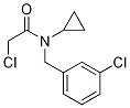 2-氯-N-(3-氯-苄基)-N-环丙基-乙酰胺结构式