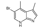 5-溴-3,4-二甲基-1H-吡咯并[2,3-B]吡啶结构式