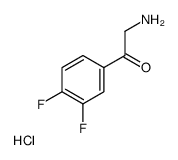 2-Amino-1-(3,4-difluorophenyl)ethanone hydrochloride (1:1) Structure