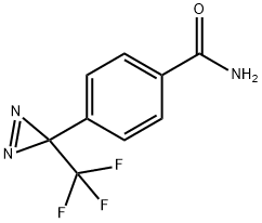 4-(3-(三氟甲基)-3H-双吖丙啶-3-基)苯甲酰胺结构式