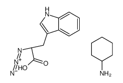 (S)-2-叠氮-3-(3-吲哚基)丙酸 环己铵盐结构式