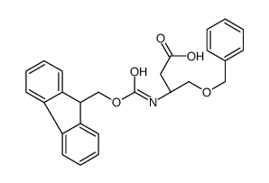(3R)-4-benzyloxy-3-(9H-fluoren-9-ylmethoxycarbonylamino)butanoic acid Structure