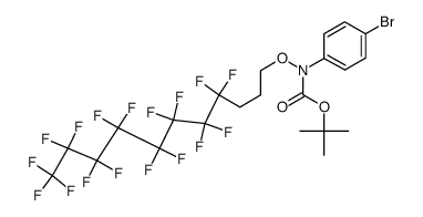 tert-butyl 4-bromophenyl(3-perfluorooctylpropoxy)carbamate结构式