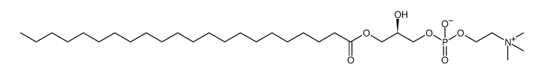 1-己烯基-2-羟基-sn-甘油-3-磷酸胆碱结构式