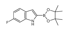 6-氟-1H-吲哚-2-硼酸频那醇酯结构式