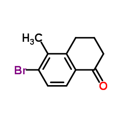 6-Bromo-5-methyl-3,4-dihydro-1(2H)-naphthalenone Structure