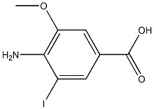 4-Amino-3-iodo-5-methoxy-benzoic acid Structure