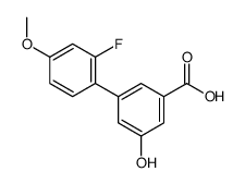 3-(2-fluoro-4-methoxyphenyl)-5-hydroxybenzoic acid Structure