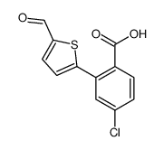 4-chloro-2-(5-formylthiophen-2-yl)benzoic acid Structure