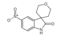 5-nitro-2',3',5',6'-tetrahydrospiro[indoline-3,4'-pyran]-2-one结构式