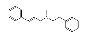 N-methyl-N-(3-phenyl-2-propenyl)benzeneethanamine结构式