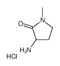 3-Amino-1-Methylpyrrolidin-2-one hydrochloride Structure