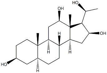 (16S,20S)-5alpha-Pregnan-3beta,12beta,16,20-tetraol Structure