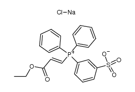 (2-carboethoxyethenyl)diphenyl(3-sulfophenyl)phosphonium chloride, sodium salt Structure