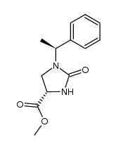 (1'S,4S)-1-(1'-Phenyleth-1'-yl)-4-methoxycarbonylimidazolidin-2-one结构式