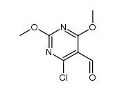 4-氯-2,6-二甲氧基嘧啶-5-甲醛结构式