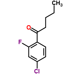 1-(4-Chloro-2-fluorophenyl)-1-pentanone Structure