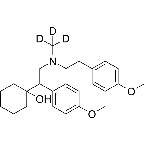 rac-N-Desmethyl-N-(4-methoxyphenethyl) Venlafaxine-d3 Structure