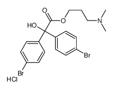 3-(dimethylamino)propyl 2,2-bis(4-bromophenyl)-2-hydroxyacetate,hydrochloride Structure