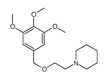 1-[2-[(3,4,5-trimethoxyphenyl)methoxy]ethyl]piperidine结构式