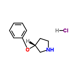 (3R)-3-Phenoxypyrrolidine hydrochloride (1:1) Structure