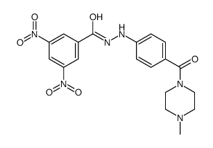 N'-[4-(4-methylpiperazine-1-carbonyl)phenyl]-3,5-dinitrobenzohydrazide Structure