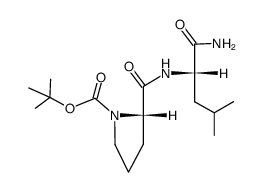 Boc-Pro-Leu-NH2结构式